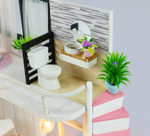 Anna's pink melody Mini Casita Armable con Caja Exhibidor