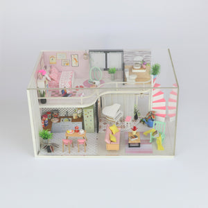 Anna's pink melody Mini Casita Armable con Caja Exhibidor