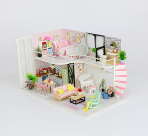 Anna's pink melody Mini Casita Armable con Caja Exhibidor