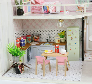 Anna's pink melody Mini Casita Armable con Caja Exhibidor