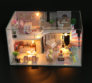Anna's pink melody Mini Casita Armable con Caja Exhibidor