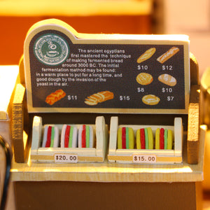 Coffee Time Mini Casita Armable con Caja Exhibidor