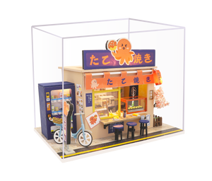 Star Takoyaki Mini Casita Armable con Caja Exhibidor