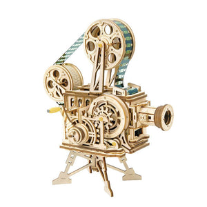 PROYECTOR VINTAGE PUZZLE 3D DE MADERA - puzles.cl