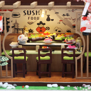 Gibbon Sushi Mini Casita Armable con Exhibidor