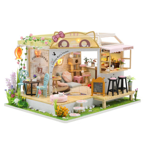 Cat Cafe Garden Miniatura Armable con Exhibidor