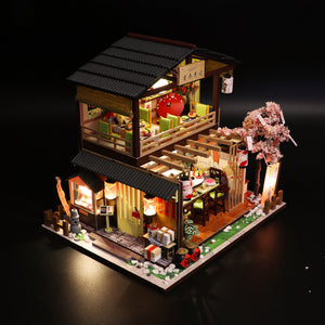 Gibbon Sushi Mini Casita Armable con Exhibidor