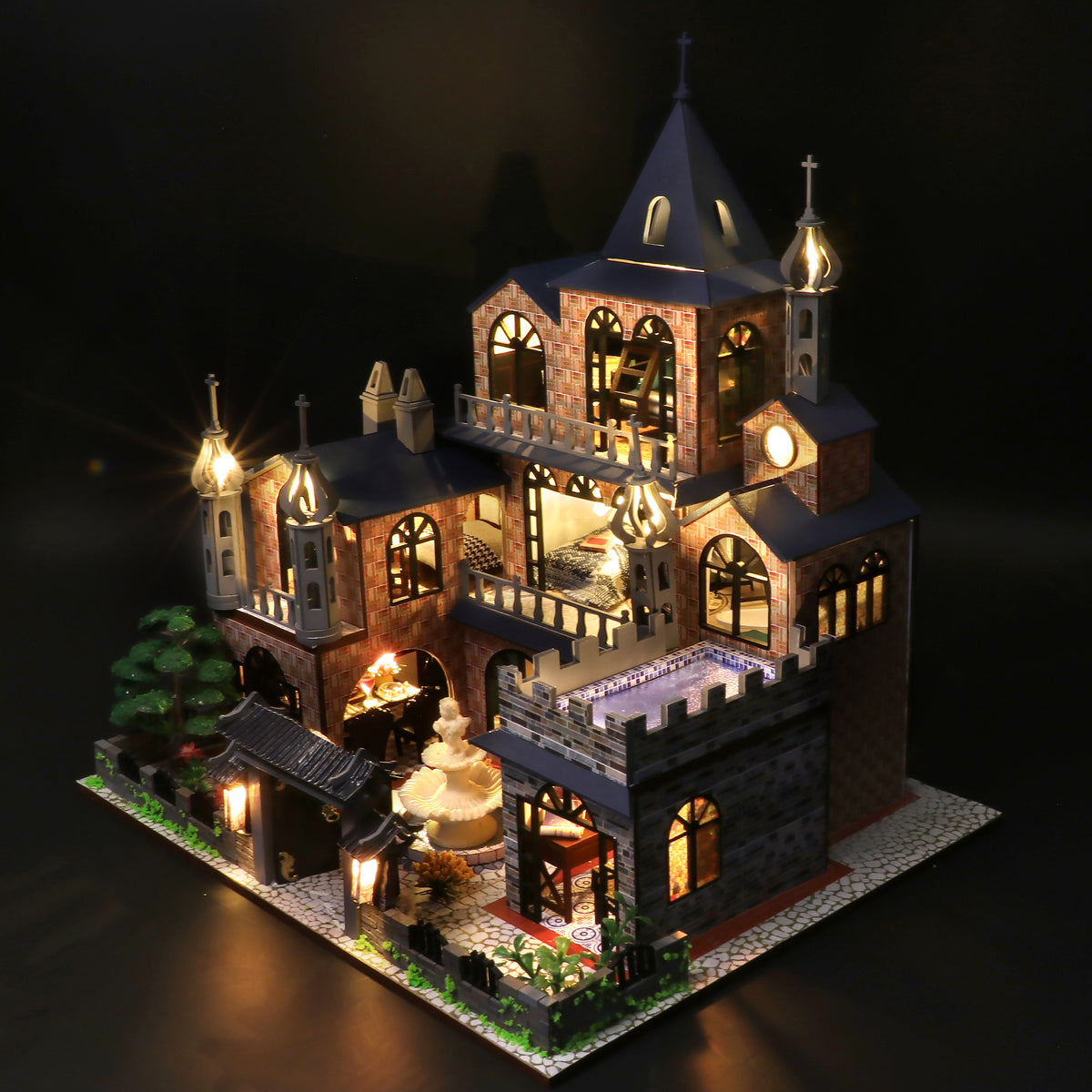 Dreams Come True Mini Casita Armable con Caja Exhibidor