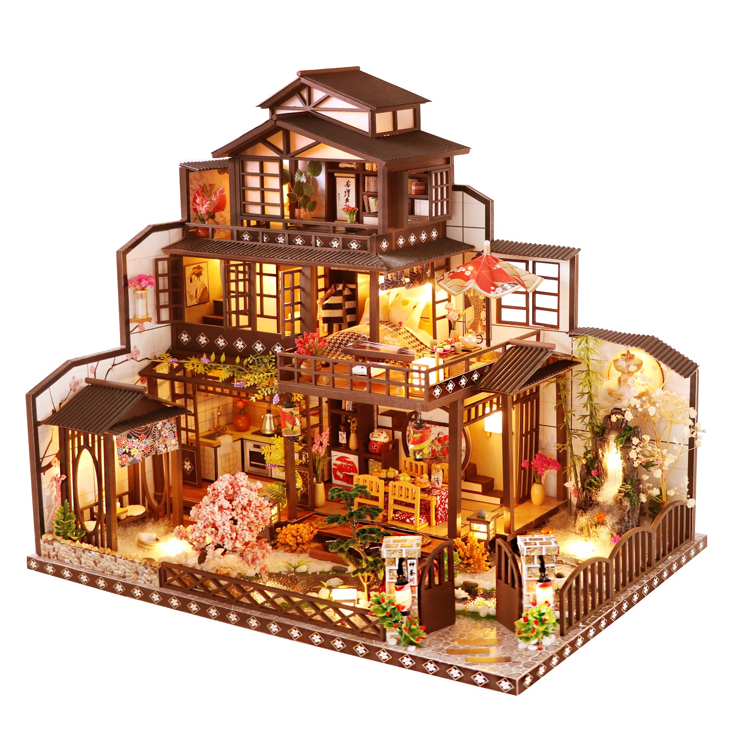 The Ancient Capital under moonlight Mini Casita Armable con Caja Exhibidor