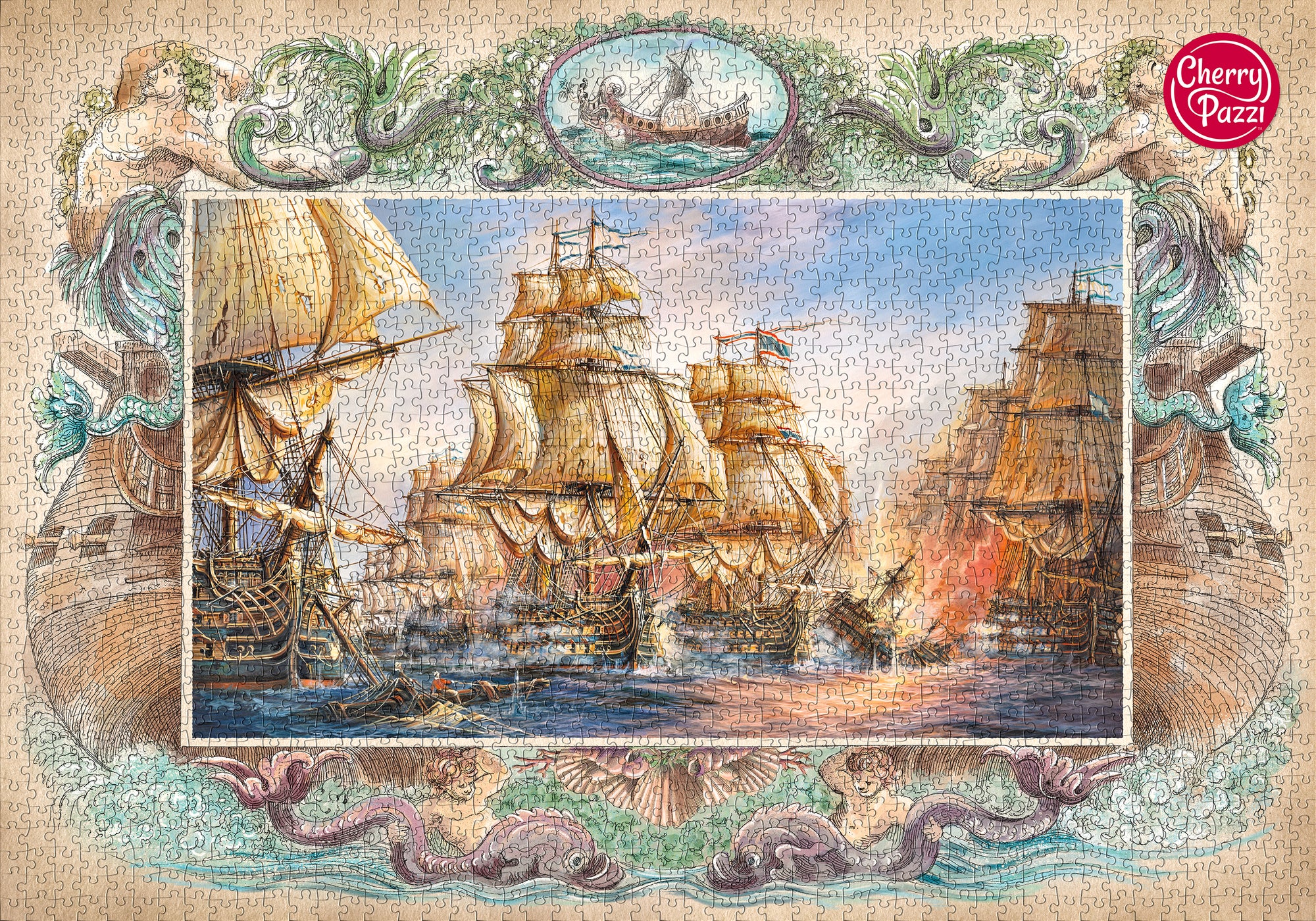 Puzzle 2000 Piezas - Sea battle