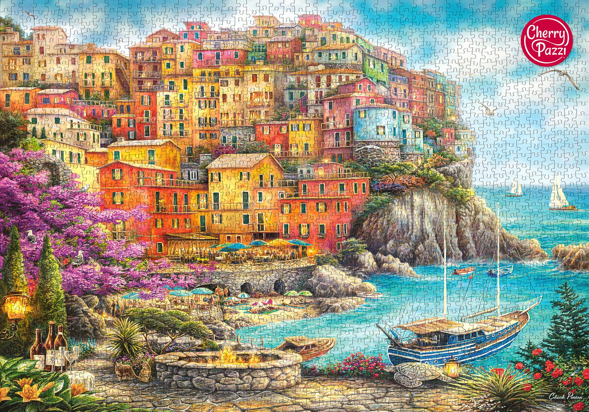 Puzzle 2000 Piezas - A Beautiful Day at Cinque Terre