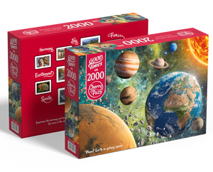 Puzzle 2000 Piezas - Planet Earth in galaxy space