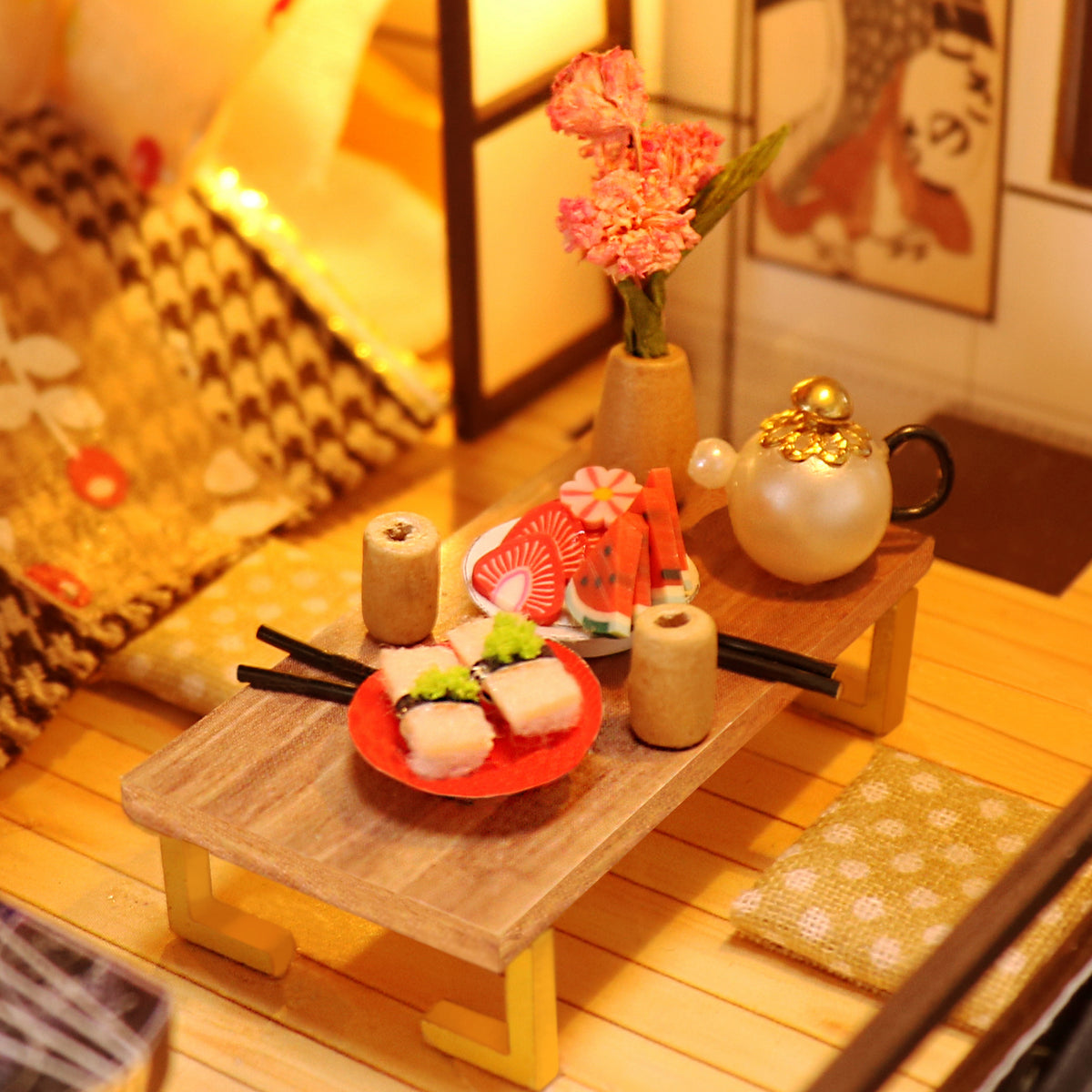 The Ancient Capital under moonlight Mini Casita Armable con Caja Exhibidor