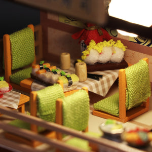 Gibbon Sushi Mini Casita Armable con Exhibidor
