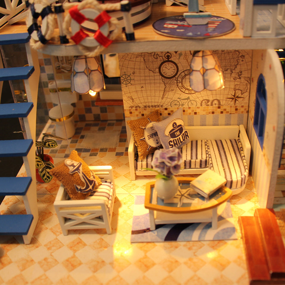 Blue coast Mini Casita Armable con Caja Exhibidor