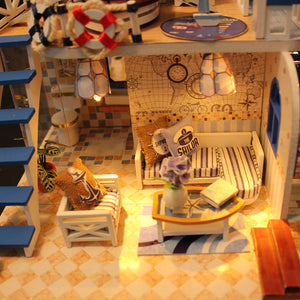 Blue coast Mini Casita Armable con Caja Exhibidor