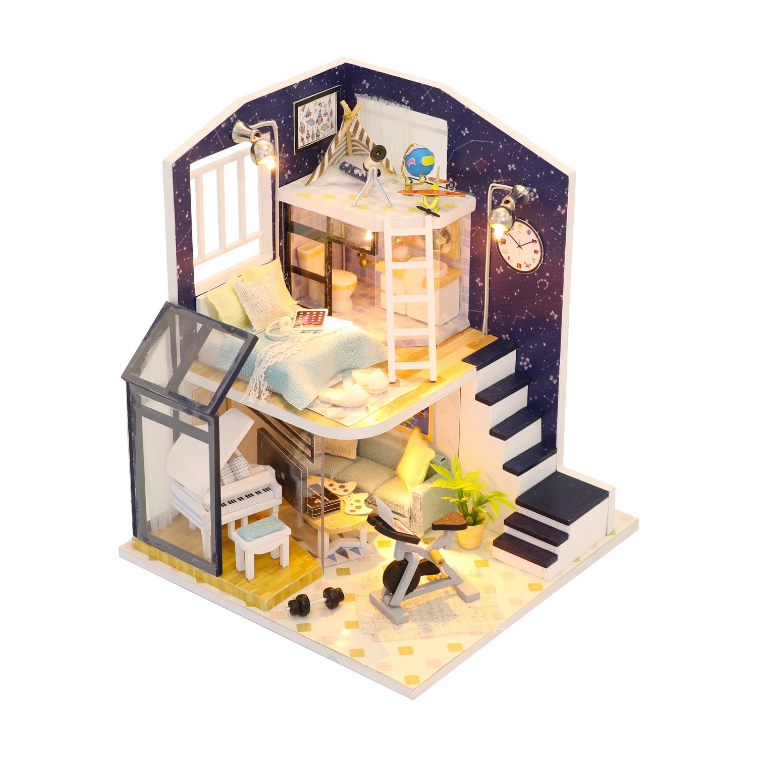 Shining Star Mini Casita Armable con Caja Exhibidor