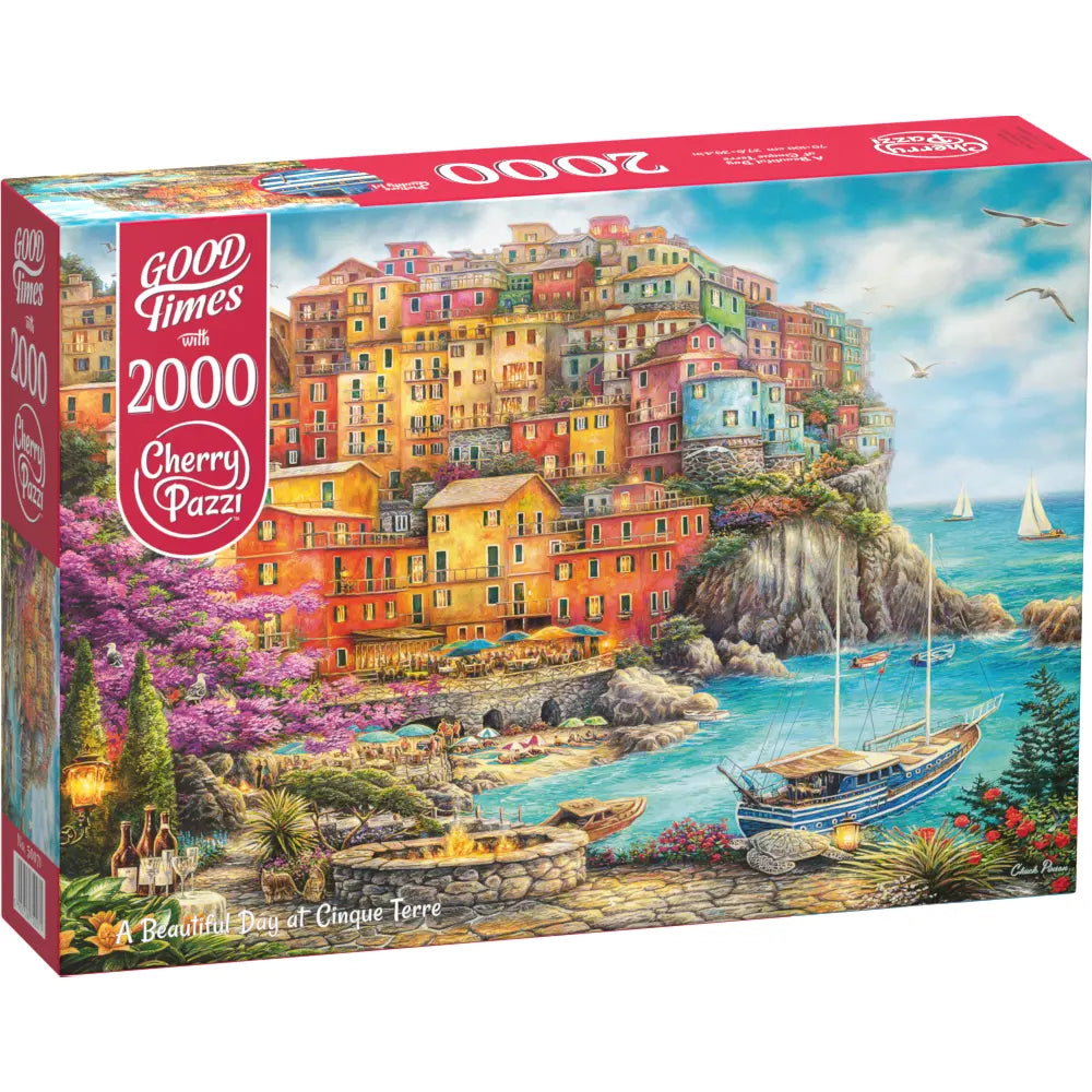 Puzzle 2000 Piezas - A Beautiful Day at Cinque Terre