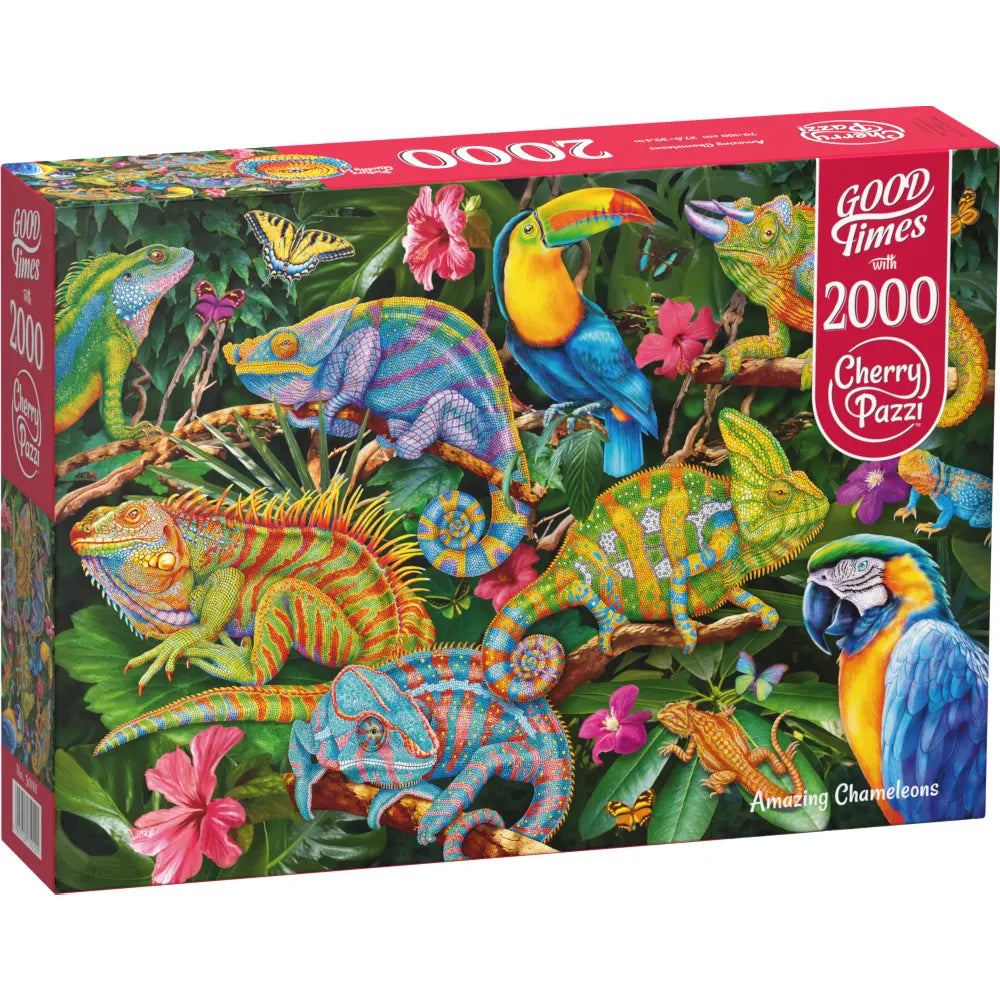 Puzzle 2000 Piezas - Amazing Chameleons