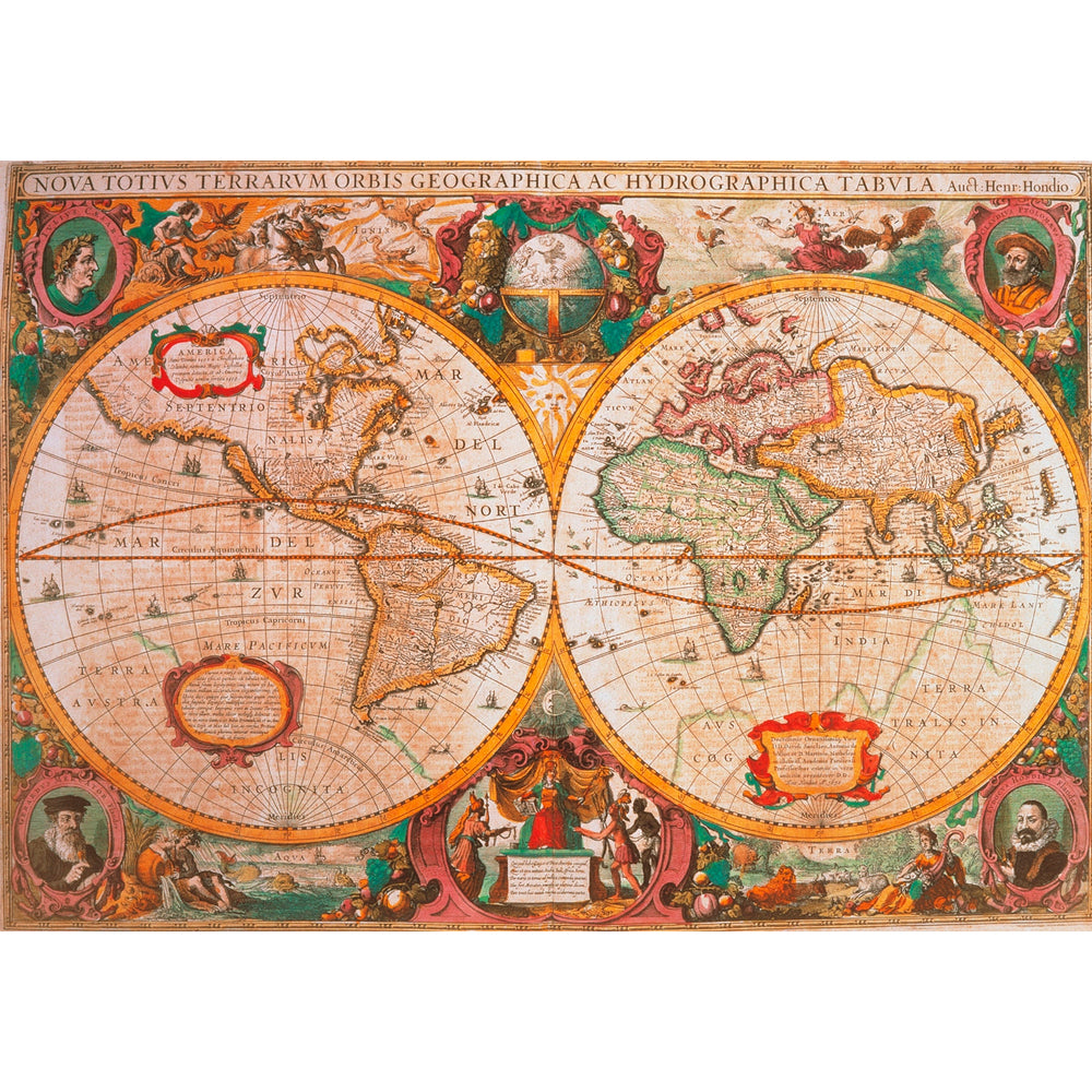 Puzzle 1000 Piezas - Mapa Antiguo - puzles.cl