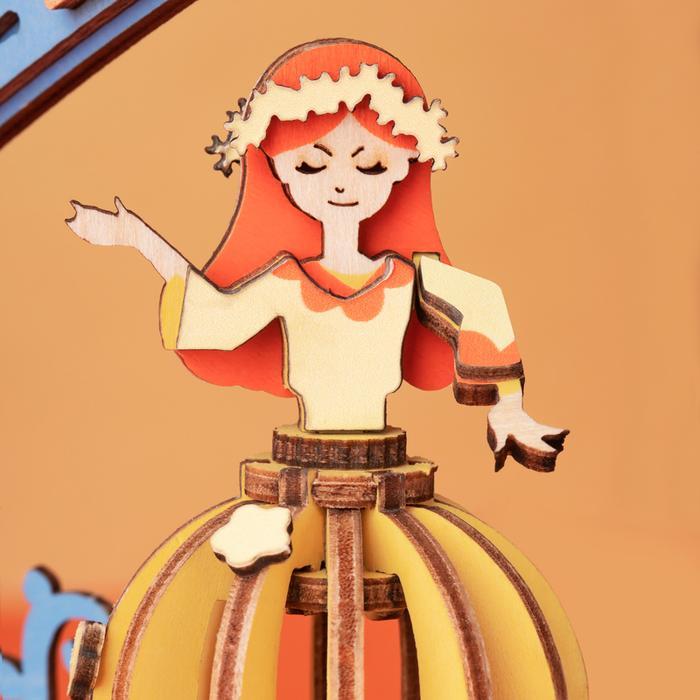 Fonógrafo Vintage Puzzle 3D de Madera - Caja Musical