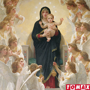 PUZZLE 1000 PIEZAS - The Virgin with  Angels - puzles.cl