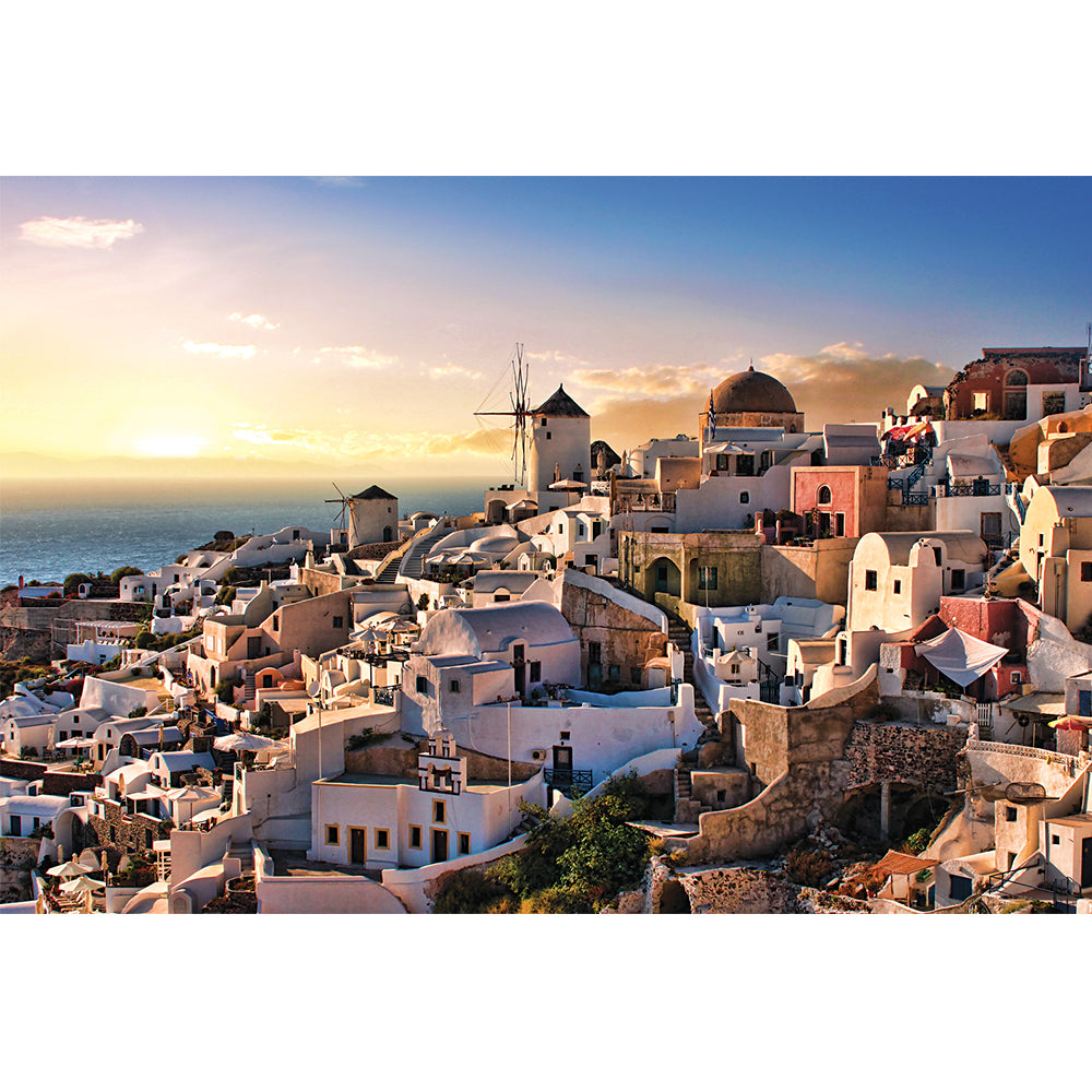 PUZZLE 1000 PIEZAS - Oia Village in Santorini Island, Greece