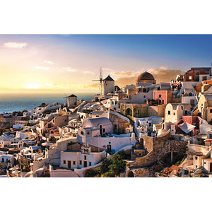 PUZZLE 1000 PIEZAS - Oia Village in Santorini Island, Greece - puzles.cl