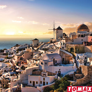 PUZZLE 1000 PIEZAS - Oia Village in Santorini Island, Greece - puzles.cl