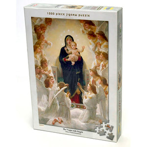 PUZZLE 1000 PIEZAS - The Virgin with  Angels