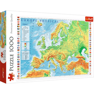 Puzzle 1000 Piezas - Physical Map of Europe