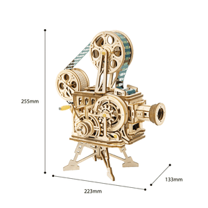 PROYECTOR VINTAGE PUZZLE 3D DE MADERA - puzles.cl
