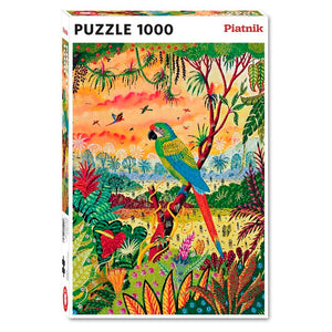 Puzzle 1000 piezas - Great Green Macaw