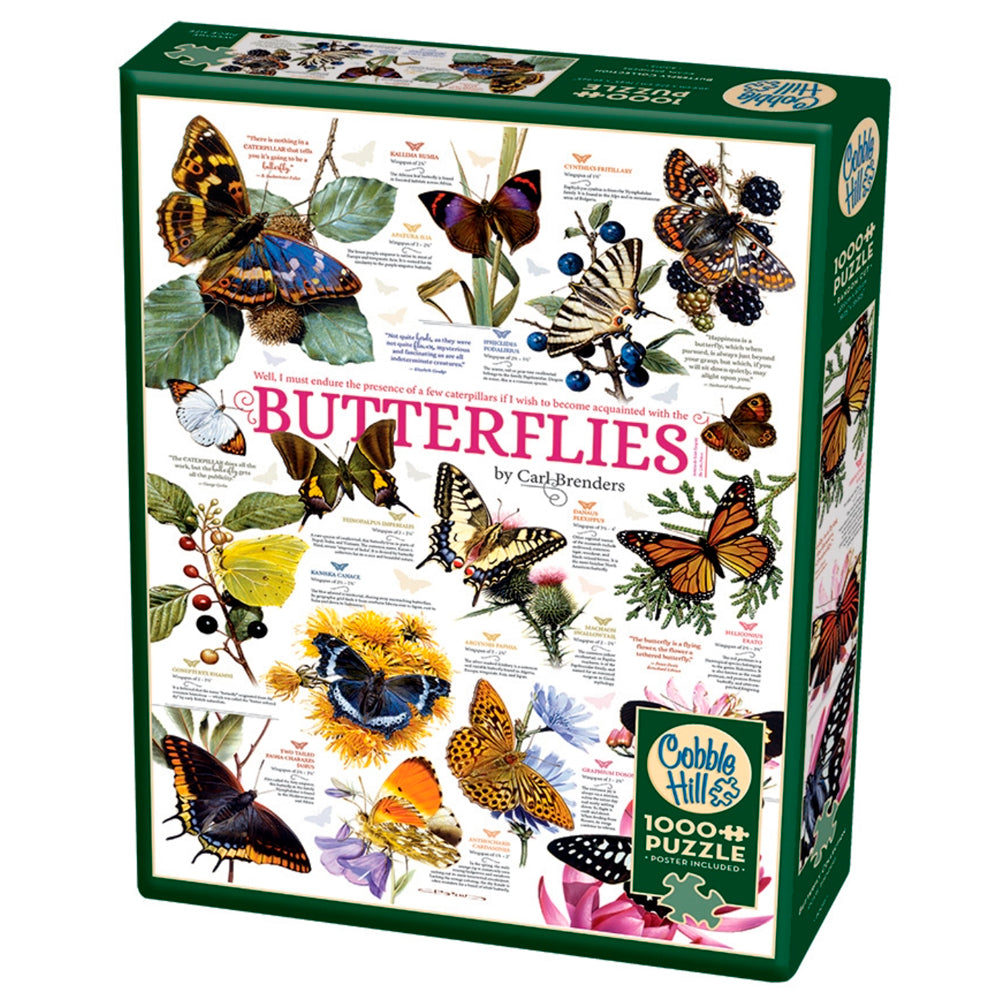 Puzzle 1000 Piezas - Comic DoodleTown: Colección de mariposas