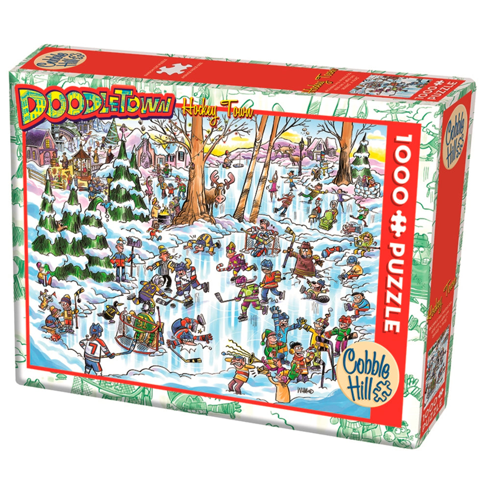 Puzzle 1000 Piezas - Comic DoodleTown: Hockey