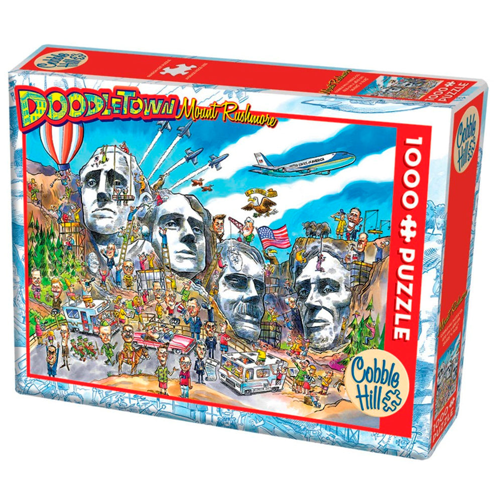 Puzzle 1000 Piezas - Comic DoodleTown: Monte Rushmore