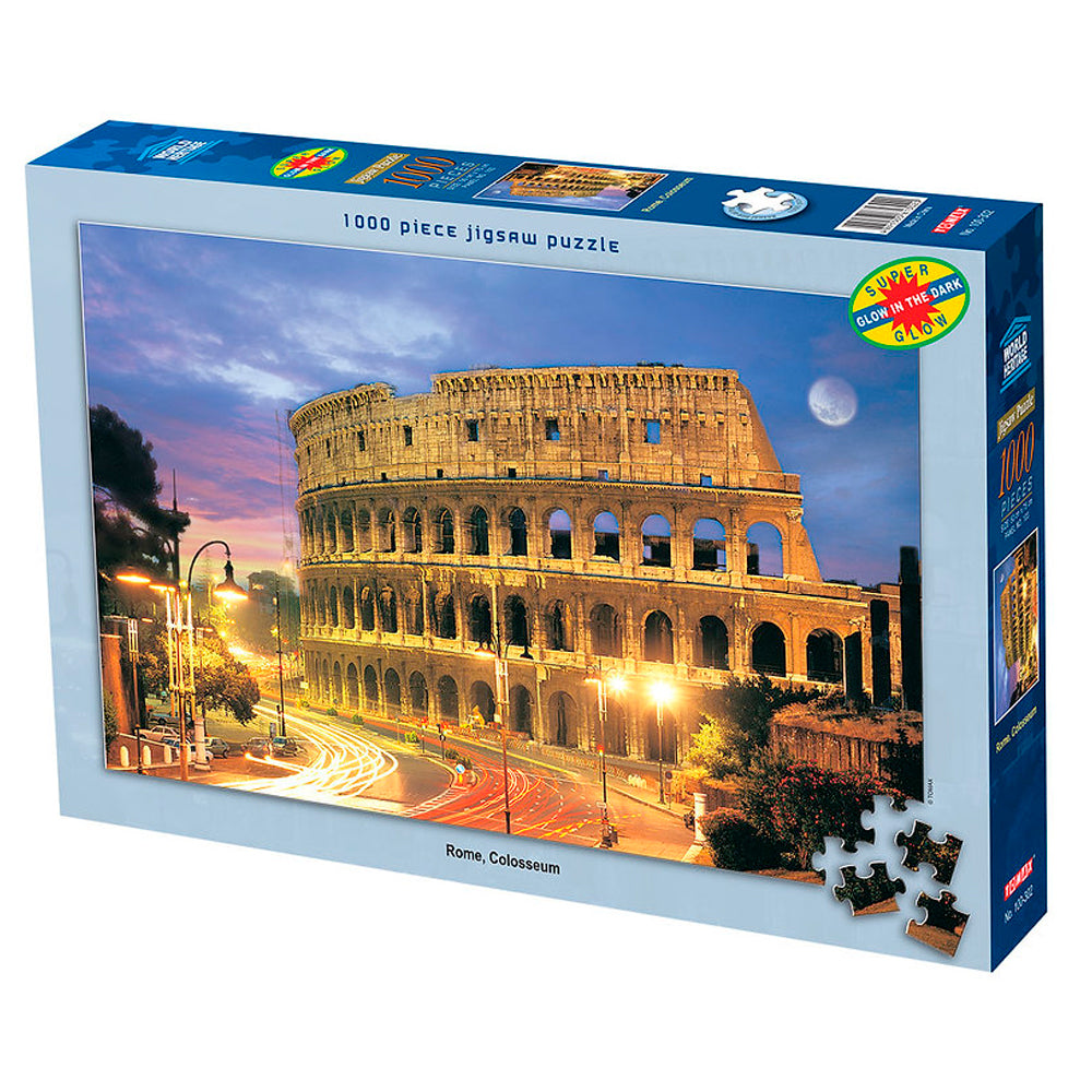 Puzzle 1000 piezas - Rome, Colosseum (Brilla en la oscuridad)