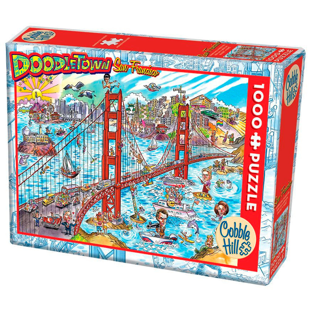 Puzzle 1000 Piezas - Comic DoodleTown: San Francisco