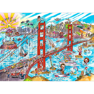 Puzzle 1000 Piezas - Comic DoodleTown: San Francisco