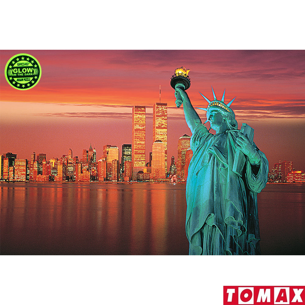 Puzzle 1000 piezas - Statue of Liberty (Brilla en la oscuridad)