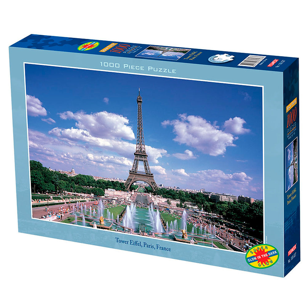 Puzzle 1000 piezas - Tower Eiffel, Paris, France (Brilla en la oscuridad)