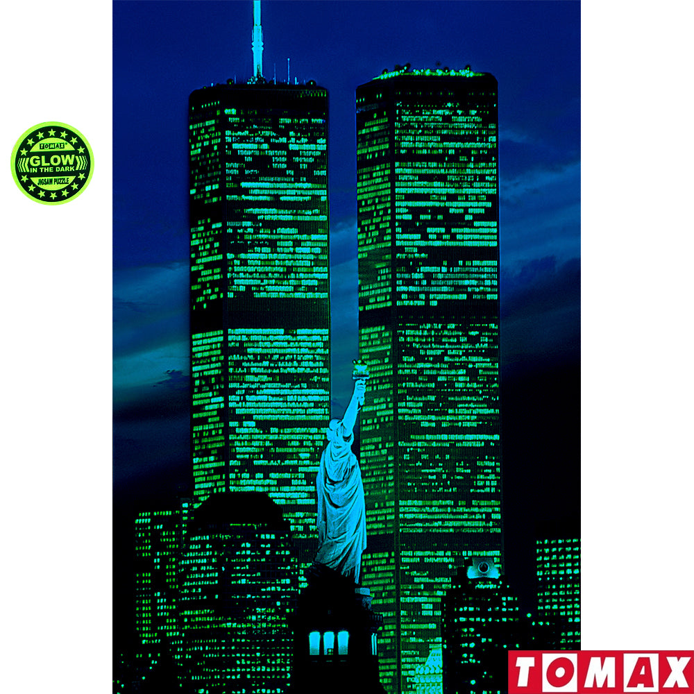 Puzzle 1000 piezas - World Trade Center, USA  (Brilla en la oscuridad)