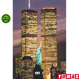 Puzzle 1000 piezas - World Trade Center, USA  (Brilla en la oscuridad) - puzles.cl