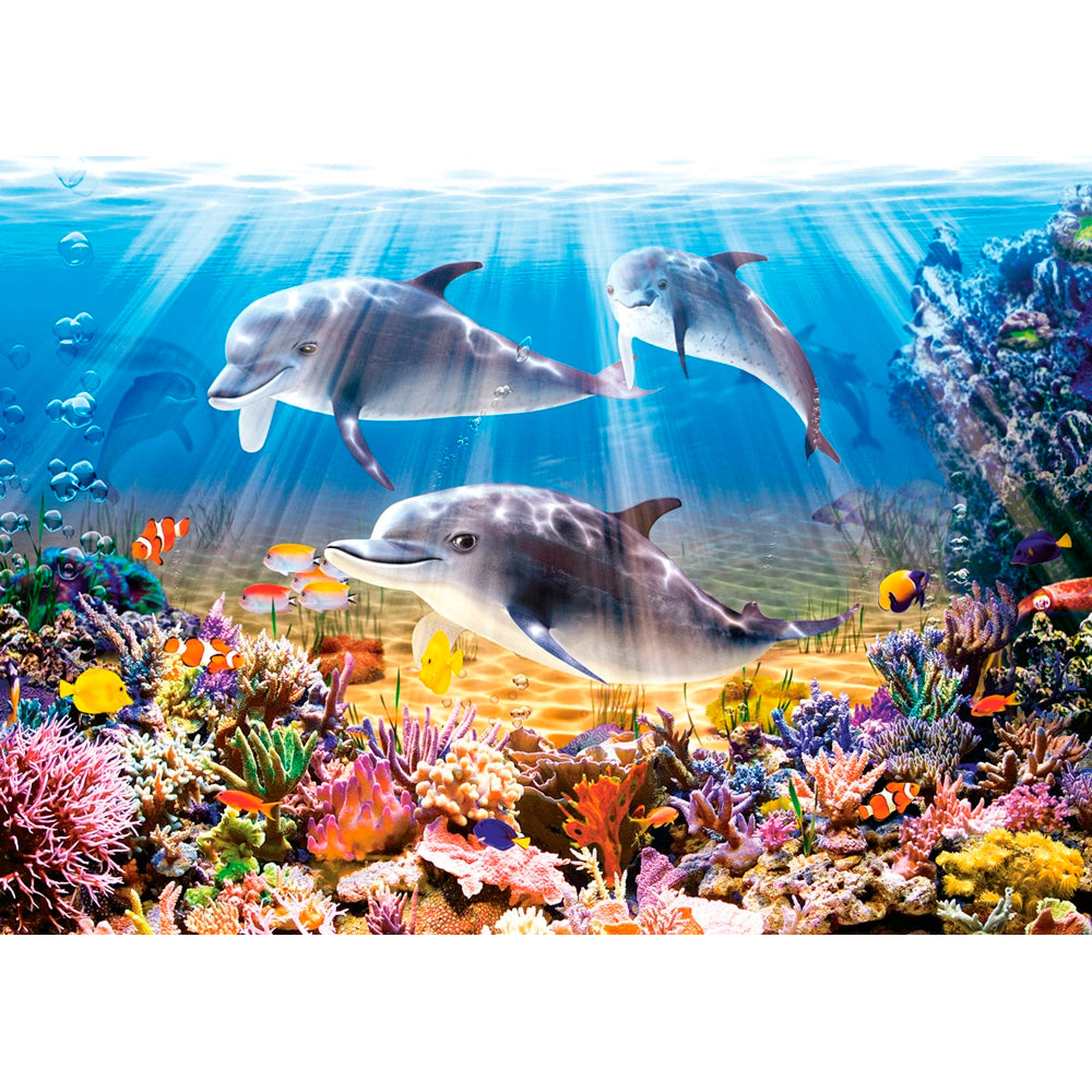 Puzzle 500 Piezas - Dolphins Underwater