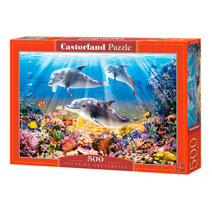 Puzzle 500 Piezas - Dolphins Underwater