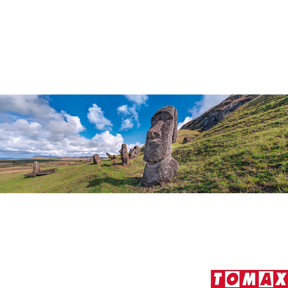 Puzzle 950 Piezas Panorámico - Moai Satues on Easter Island in Chile