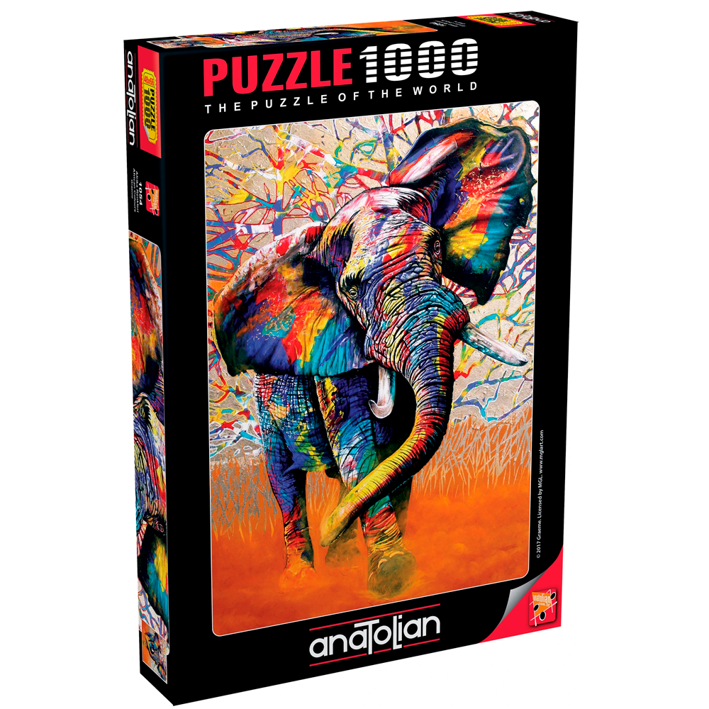 PUZZLE - colores africanos -