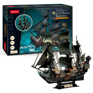 Puzzle 3D - QUEEN ANNE'S REVENGE LED NEW