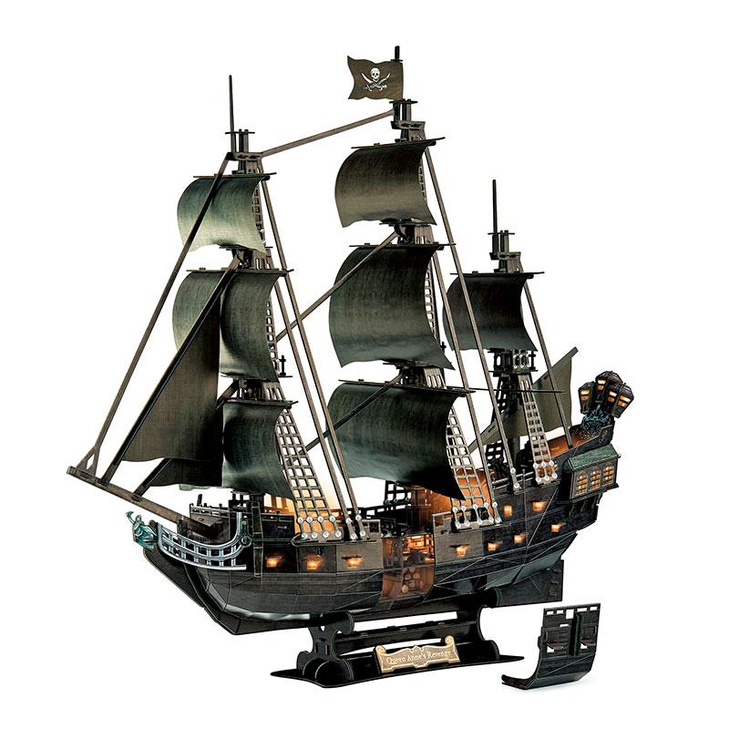 Puzzle 3D - QUEEN ANNE'S REVENGE LED NEW