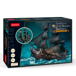 Puzzle 3D - QUEEN ANNE'S REVENGE LED NEW